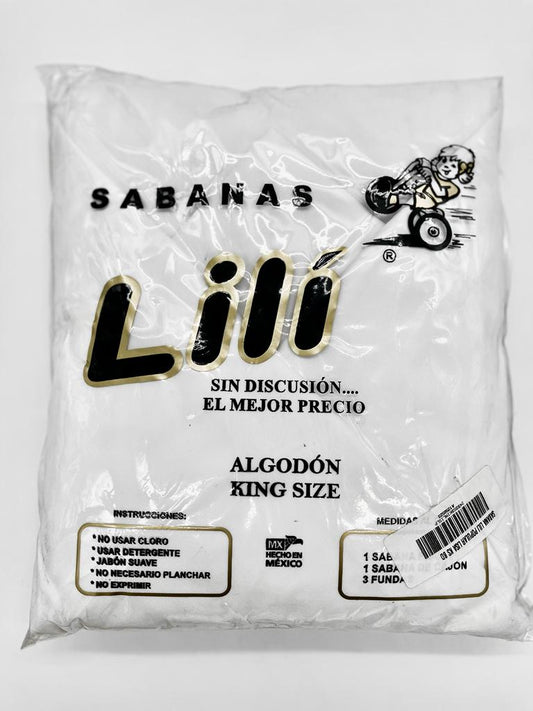 SABANAS LILI KING SIZE (SABANA PLANA 2.50 X 2.40 MTS)